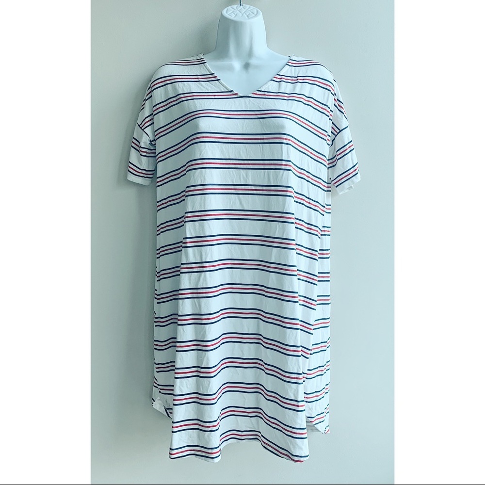 Fighting Eel Dress (Red, White & Blue Stripes)